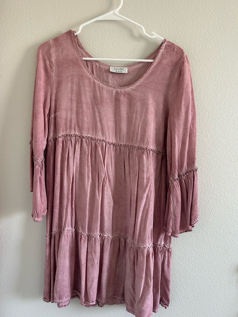 Rose Tiered Boho Dress